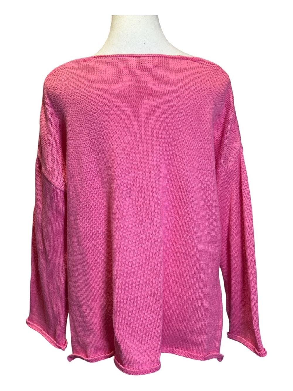 Miracle Pink Crewneck Sweater with 'Champagne Please' Script - Picture 6 of 11